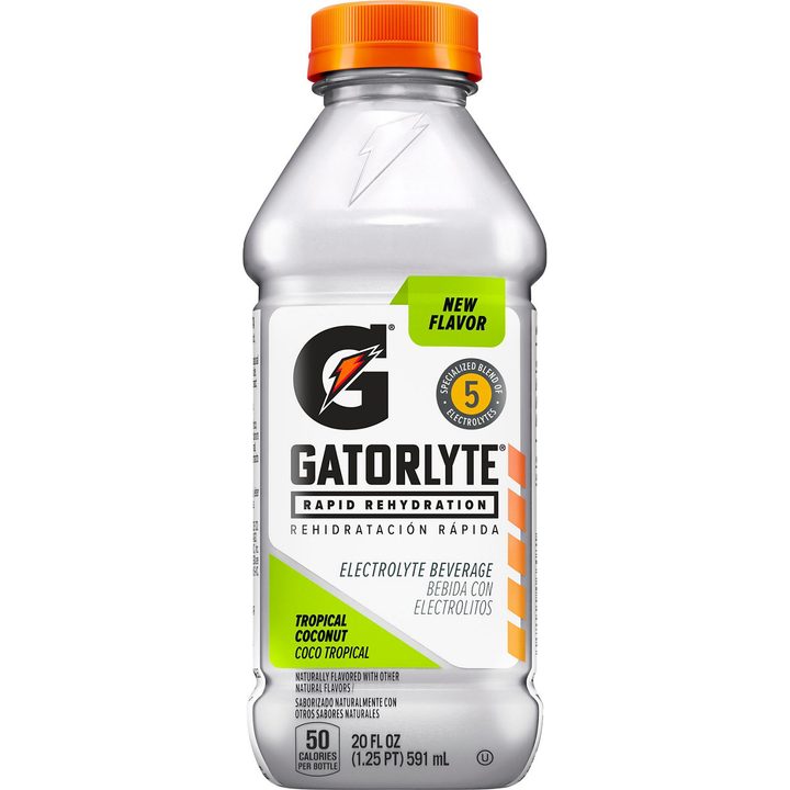 Gatorade Gatorlyte Lower Sugar Electrolyte Beverage Tropical Coconut 20 Fl Oz — view 4