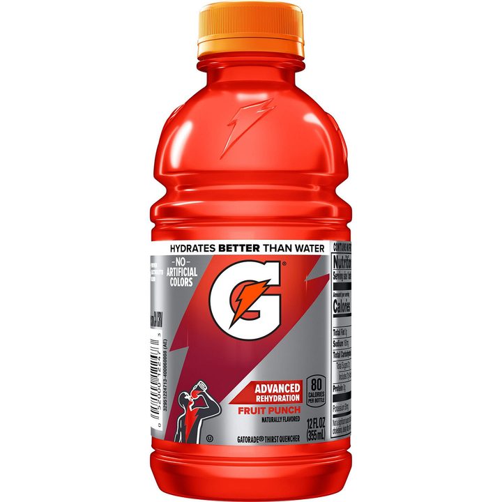 Gatorade Thirst Quencher Fruit Punch Naturally Flavored 12 Fl Oz, 6 Count — view 4