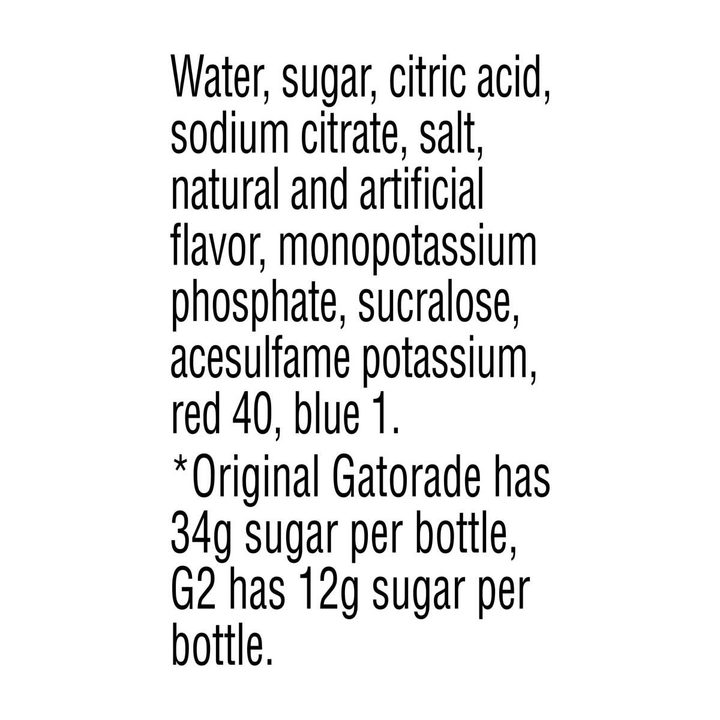 Gatorade G2 Low Calorie Thirst Quencher Sports Drink, Grape, 20 fl oz — view 2