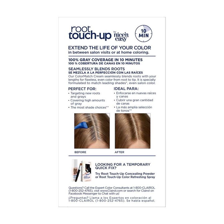 Clairol Root Touch-Up Permanent Hair Color Kit, 6 Light Brown — view 3