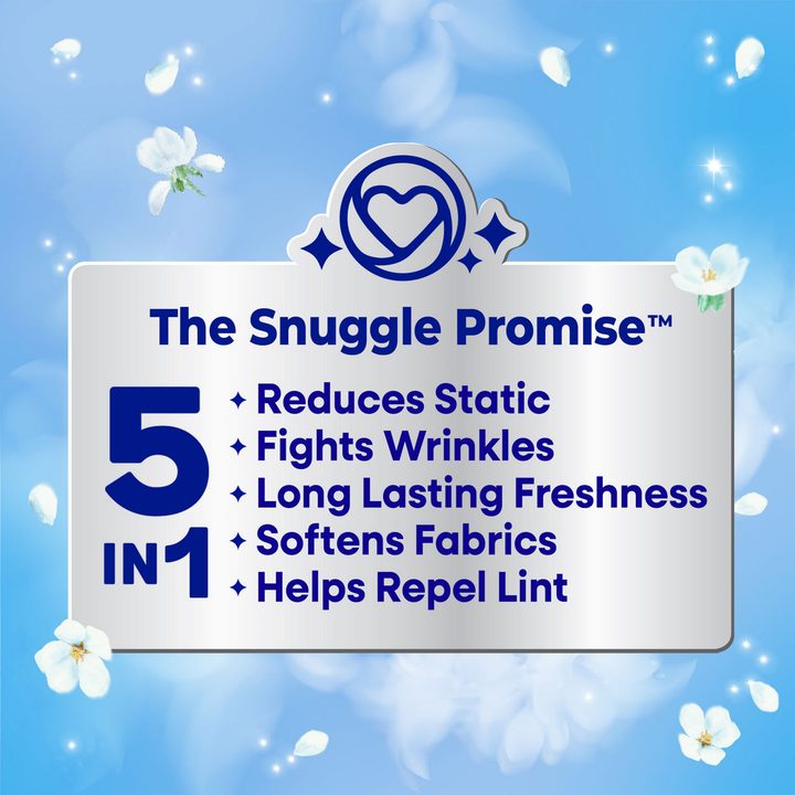 Snuggle Fabric Softener Dryer Sheets, Blue Sparkle, 40 Count — view 2