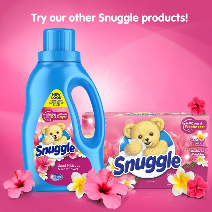 Snuggle Liquid Fabric Softener, Island Hibiscus & Rainflower, 50 Ounce, 58 Loads — view 2
