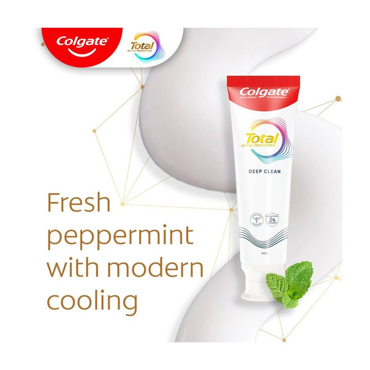 Colgate Total Active Prevention Deep Clean Toothpaste, Mint, 5.1 oz — view 2