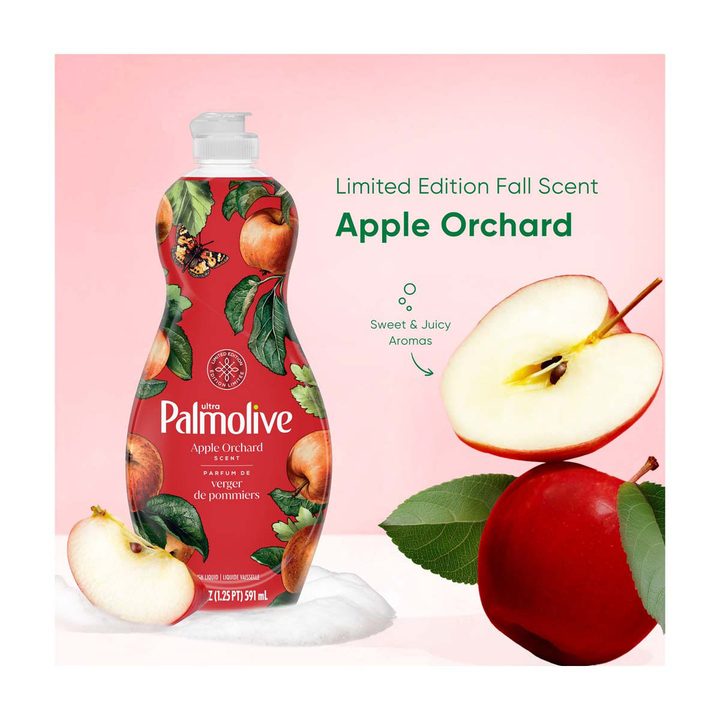 Palmolive Ultra Strength Liquid Dish Soap, Limited Edition, Apple Orchard Scent, 20 fl oz Bottle — view 2