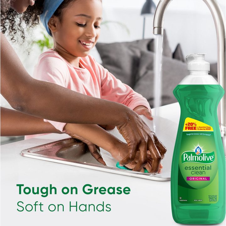 Palmolive Essential Clean Liquid Dish Soap, Grease-Cutting, Original Scent, 15. 2fl oz — view 2