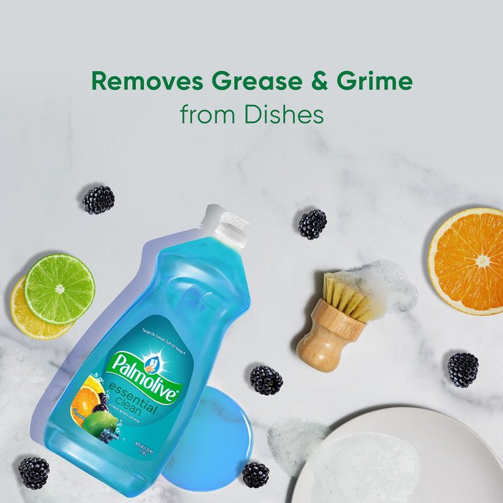 Palmolive Essential Clean Liquid Dish Soap, Berry Splash Scented Dish Detergent, 40 fl oz Bottle — view 3