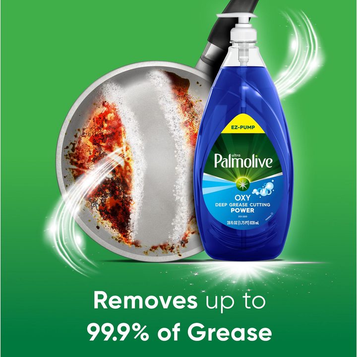 Palmolive Ultra Oxy Liquid Dish Soap, Deep Grease Cutting, 28 fl oz EZ-Pump Bottle — view 4