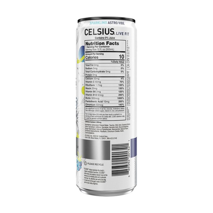 Celsius Energy Drink SP Astro Vibe 12 Fl Oz — view 4