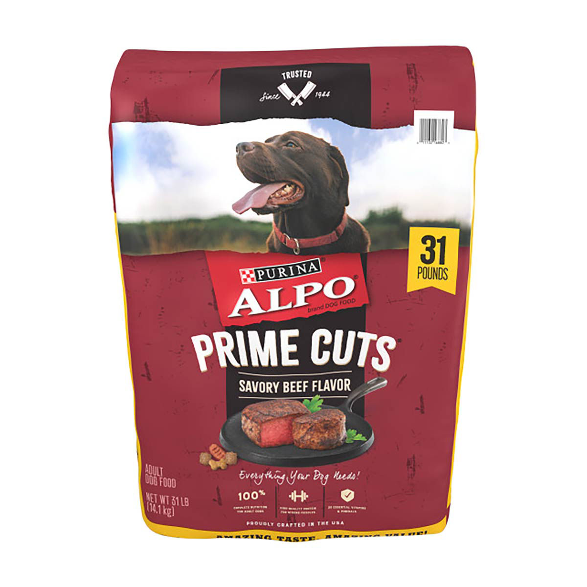 Purina Alpo Prime Cuts Dry Dog Food - Savory Beef, 31 lb