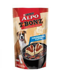 Purina ALPO T-Bonz Porterhouse Flavor Steak-Shaped Dog Treats 4.5 oz.