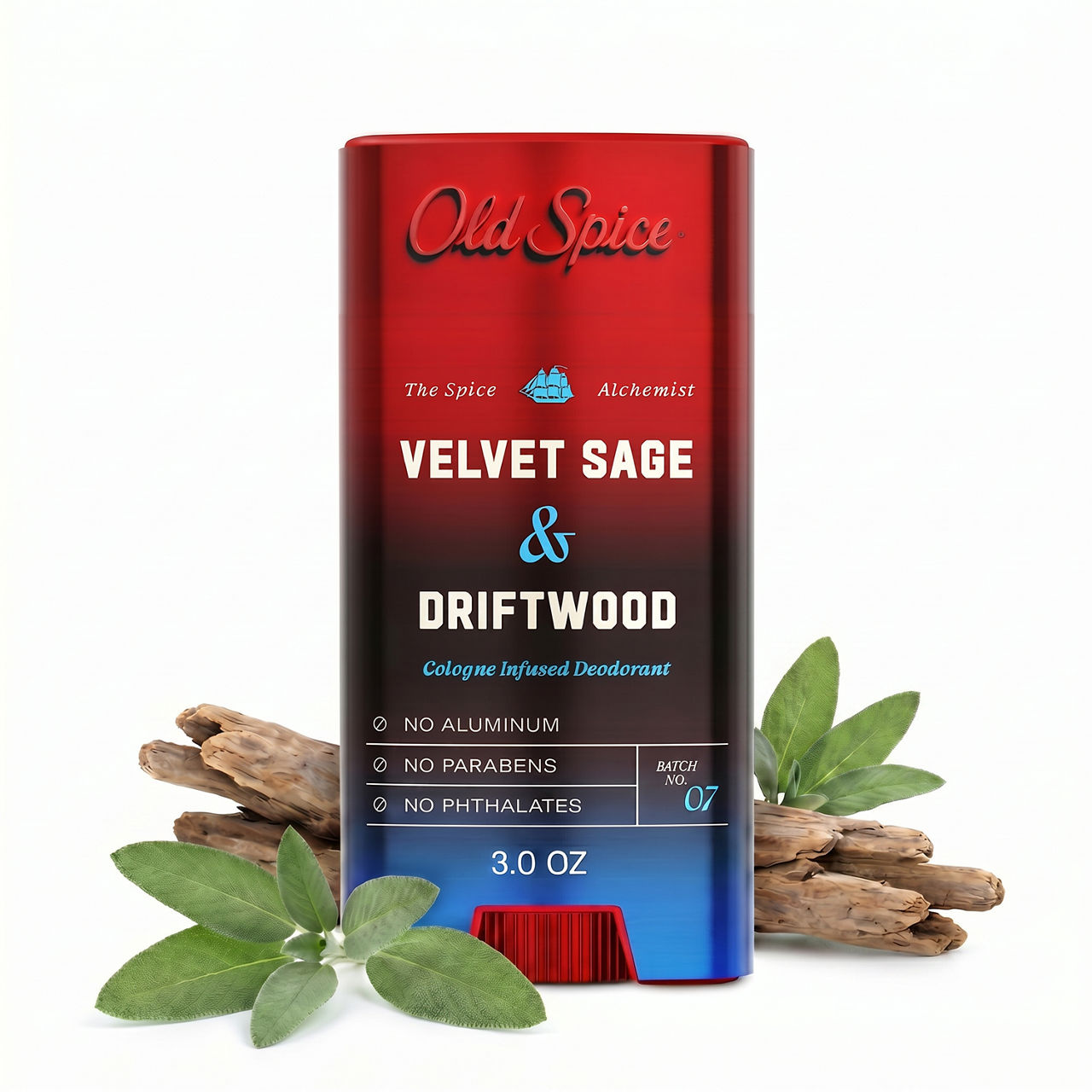 Old Spice Deodorant for Men, The Spice Alchemist Collection, Cologne Infused, Signature Scent, Velvet Sage and Driftwood Scent, No Trade Offs, Crafted for Compliments, 3oz