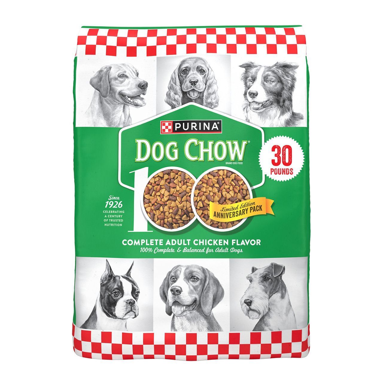 Purina Dog Chow Complete Adult Dry Dog Food Kibble With Chicken Flavor