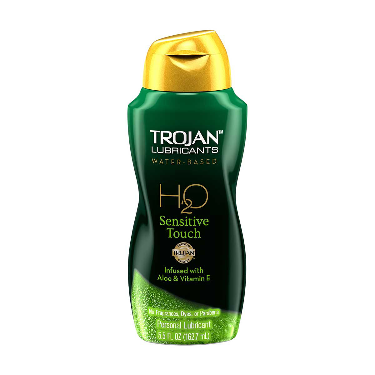 Trojan Lubricant H2O Sensitive Touch Water-Based Lubricant, Personal Lubricant, 5.5 fl oz
