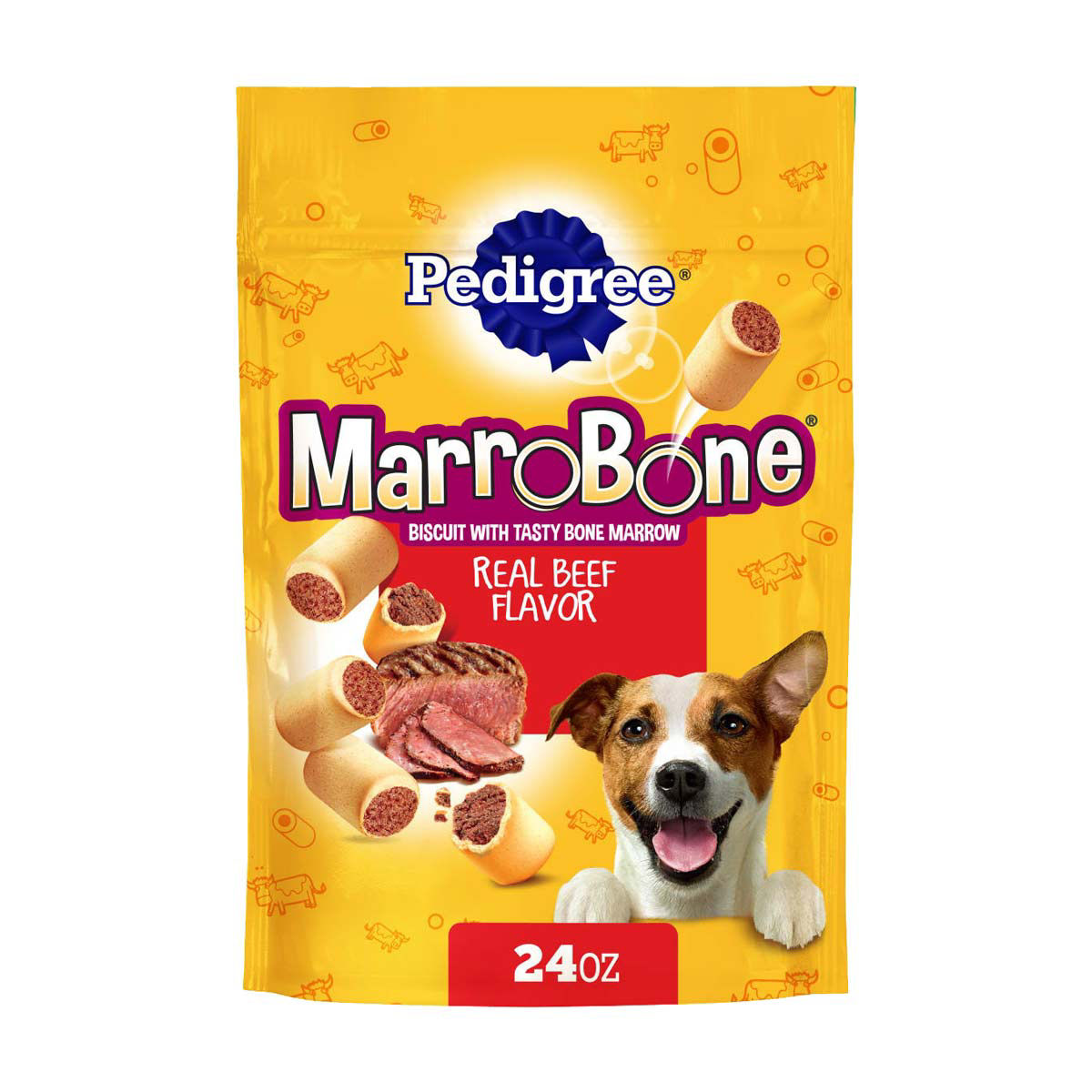 Pedigree Dry Dog Treats MarroBone Real Beef Flavor, 1.58 lb. Bag