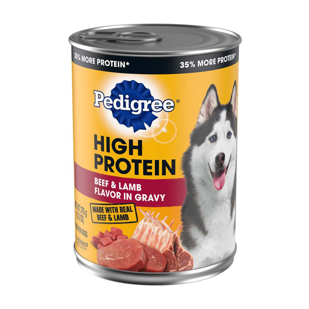 Pedigree High Protein Wet Dog Food - Beef & Lamb, 13.2 oz