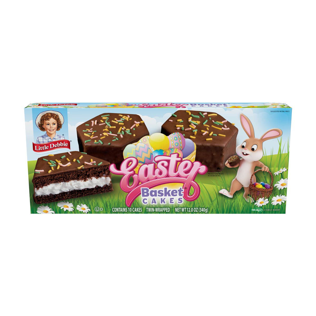 Little Debbie Easter Basket Cakes, Chocolate, 10 ct
