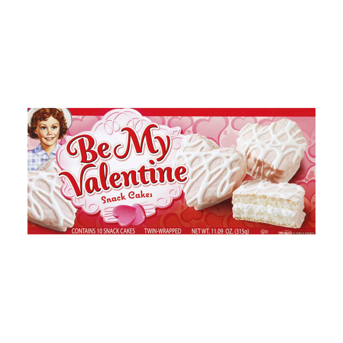 Little Debbie Be My Valentine Cakes - Vanilla, 11.09 oz