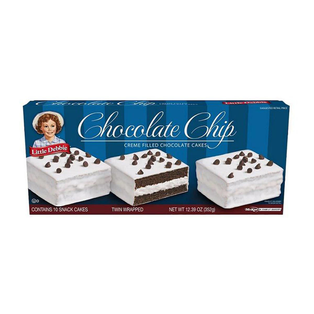 Little Debbie Chocolate Chip Cakes, 12.39 oz