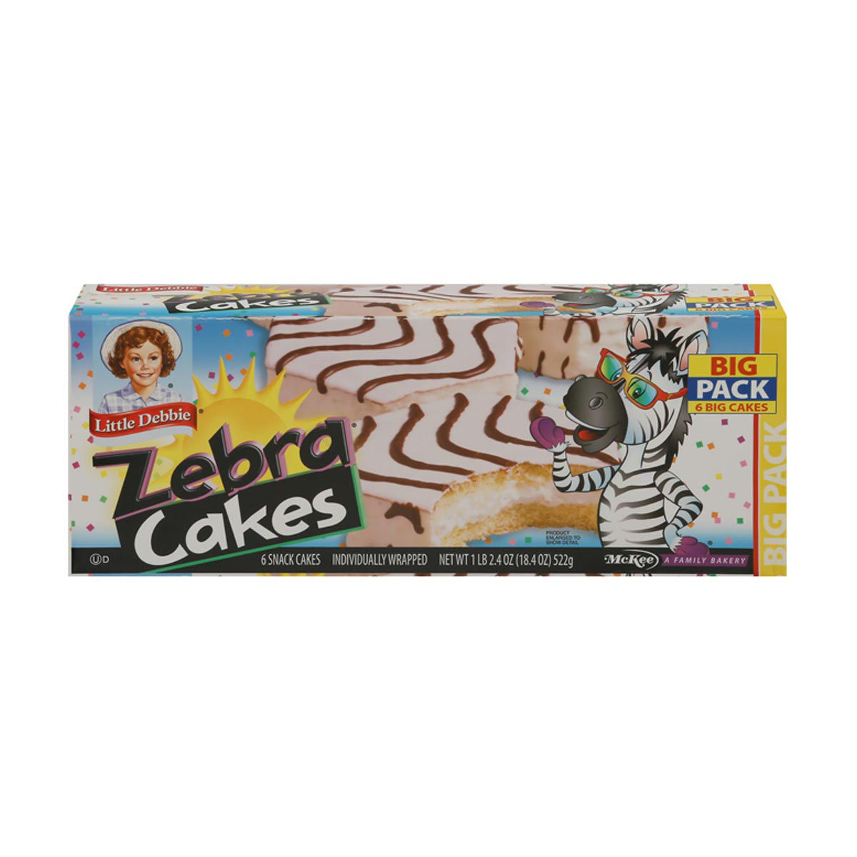 Little Debbie Zebra Cakes Big Pack, 18.4 oz