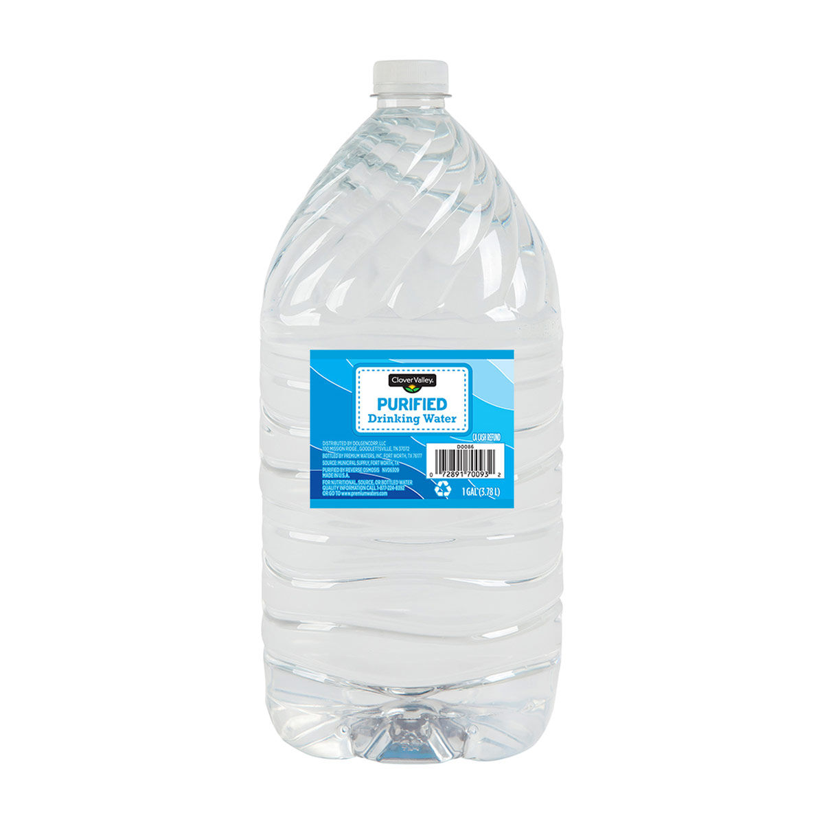 Clover Valley Drinking Water, Gallon, 1 ct