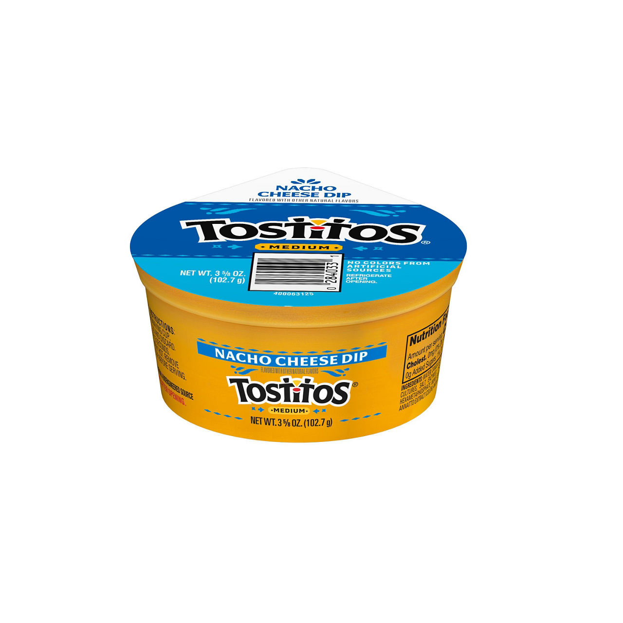 Tostitos Cheese Dip Nacho Cheese Medium 3 5/8 Oz