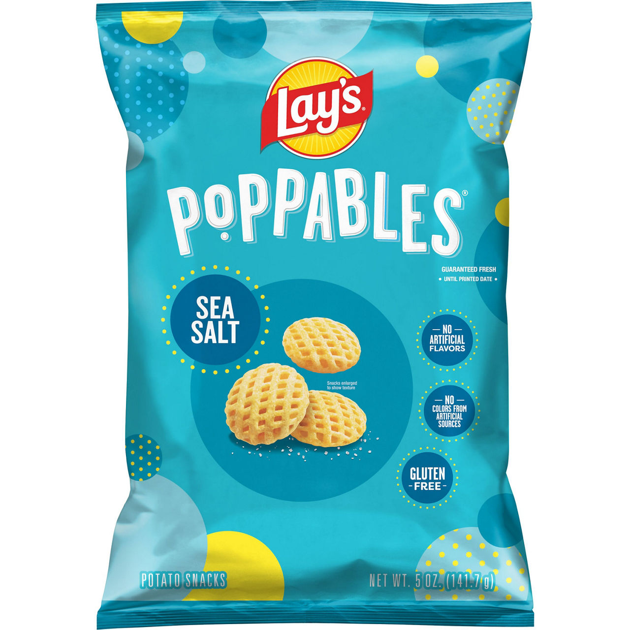 Lay's Poppables Potato Snacks Sea Salt 5 Oz