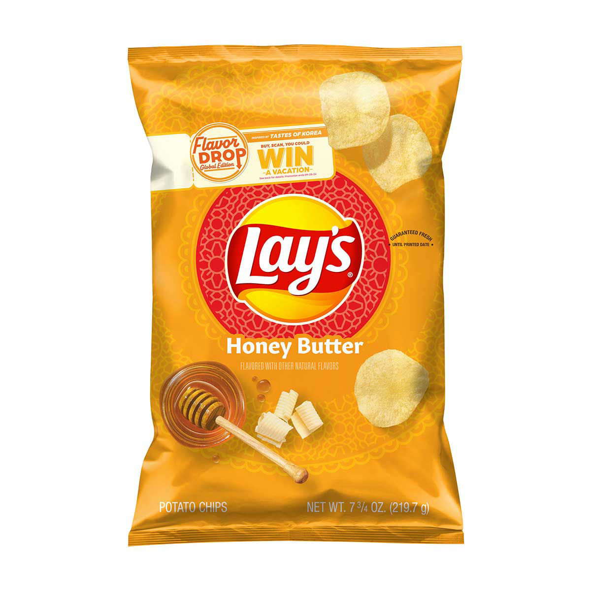 Lay's Potato Chips, Honey Butter, 7.75 oz