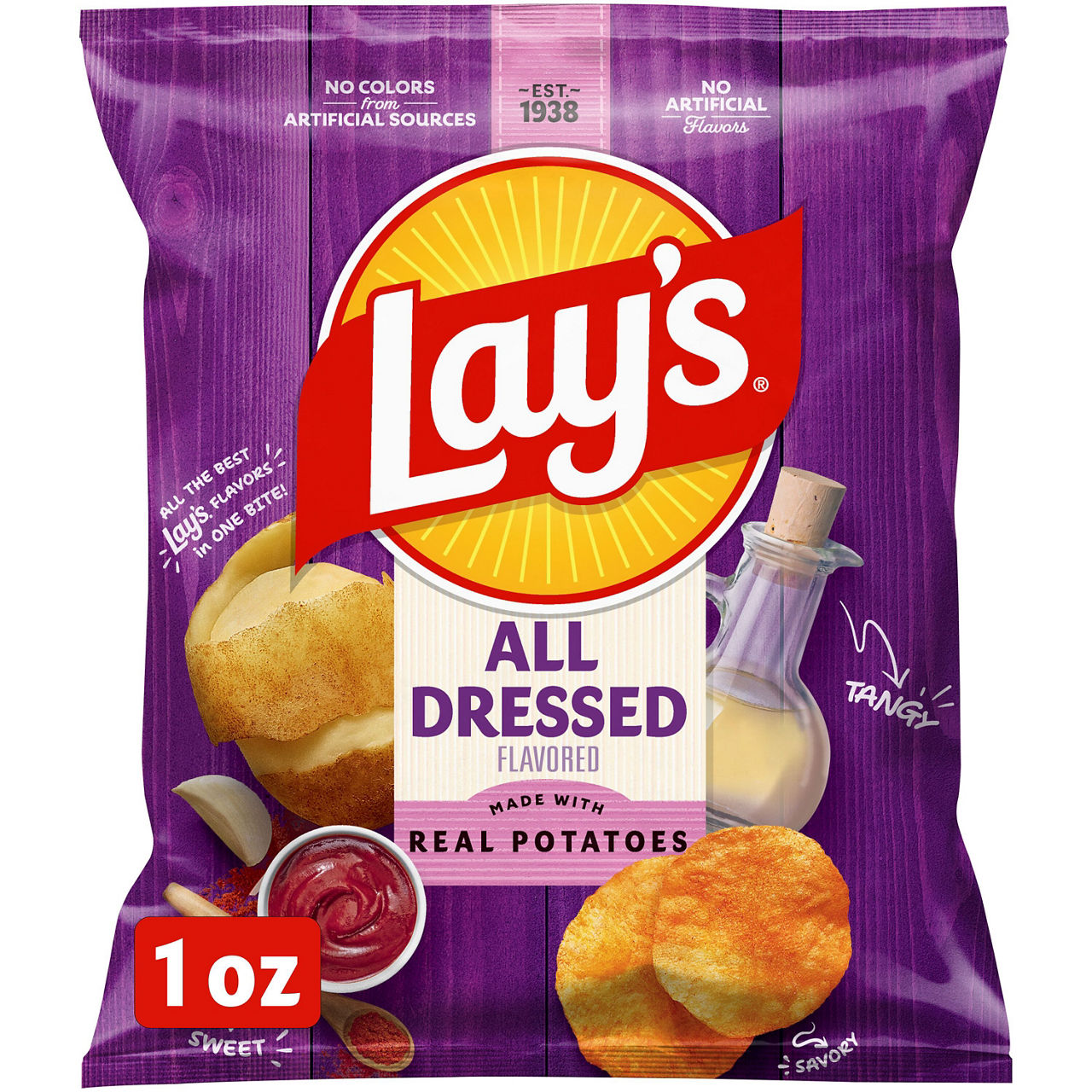 Lay's Potato Chips All Dressed Flavored 1 Oz