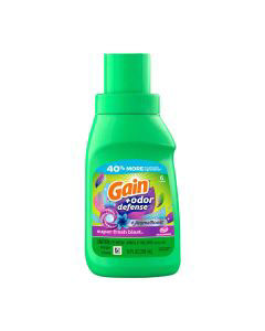 Gain + Odor Defense Liquid Laundry Detergent, Super Fresh Blast Scent, 10 fl oz, 6 Loads, HE Compatible