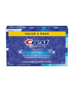 Crest 3D White Arctic Fresh Teeth Whitening Toothpaste, 2.7 oz, Pack of 2