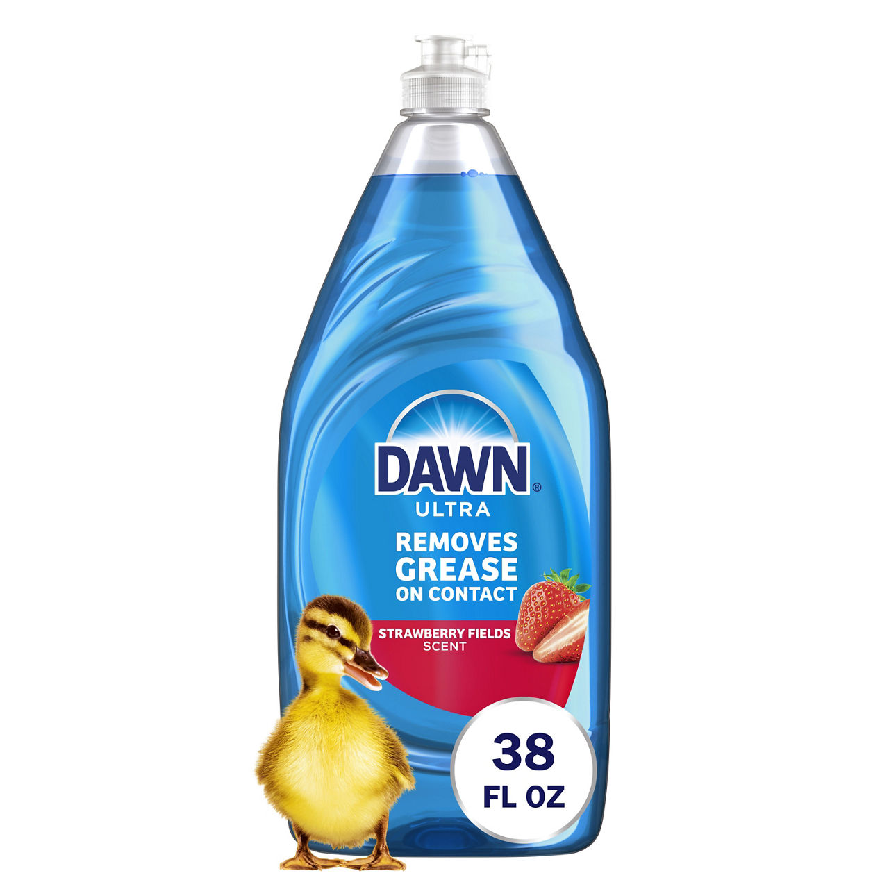 Dawn Ultra Dish Soap, Dishwashing Liquid, Strawberry Fields, 38oz