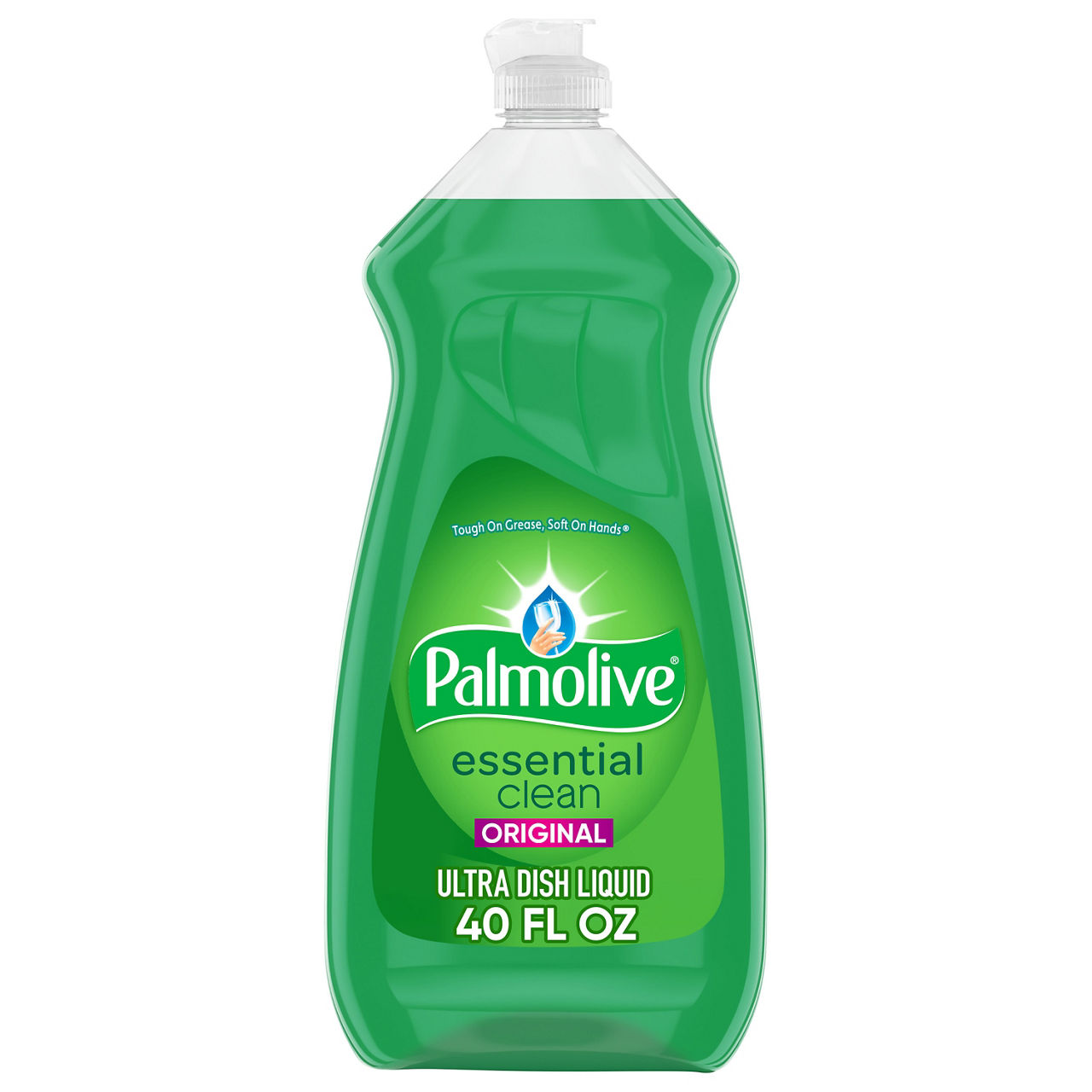 Palmolive Essential Clean Liquid Dish Soap, Grease-Cutting, Original Scent, 40 fl oz