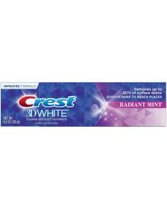 Crest 3D White, Whitening Toothpaste Radiant Mint, 4.1 oz