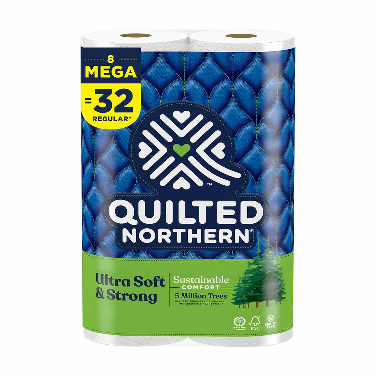Quilted Northern Ultra Soft & Strong Toilet Paper Mega Rolls, 8 ct
