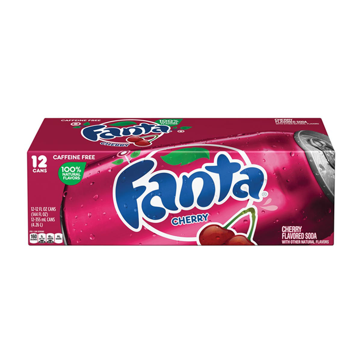 Fanta Cherry Cans, 12 fl oz, 12 Pack