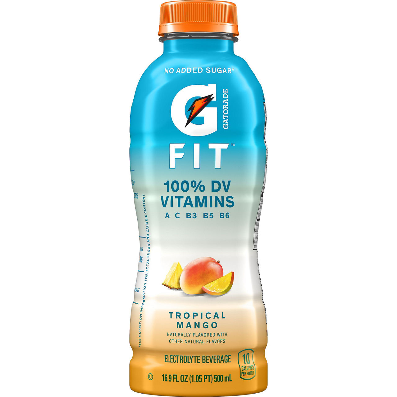 Gatorade Fit Healthy Real Hydration Electrolyte Beverage Tropical Mango 16.9 Fl Oz