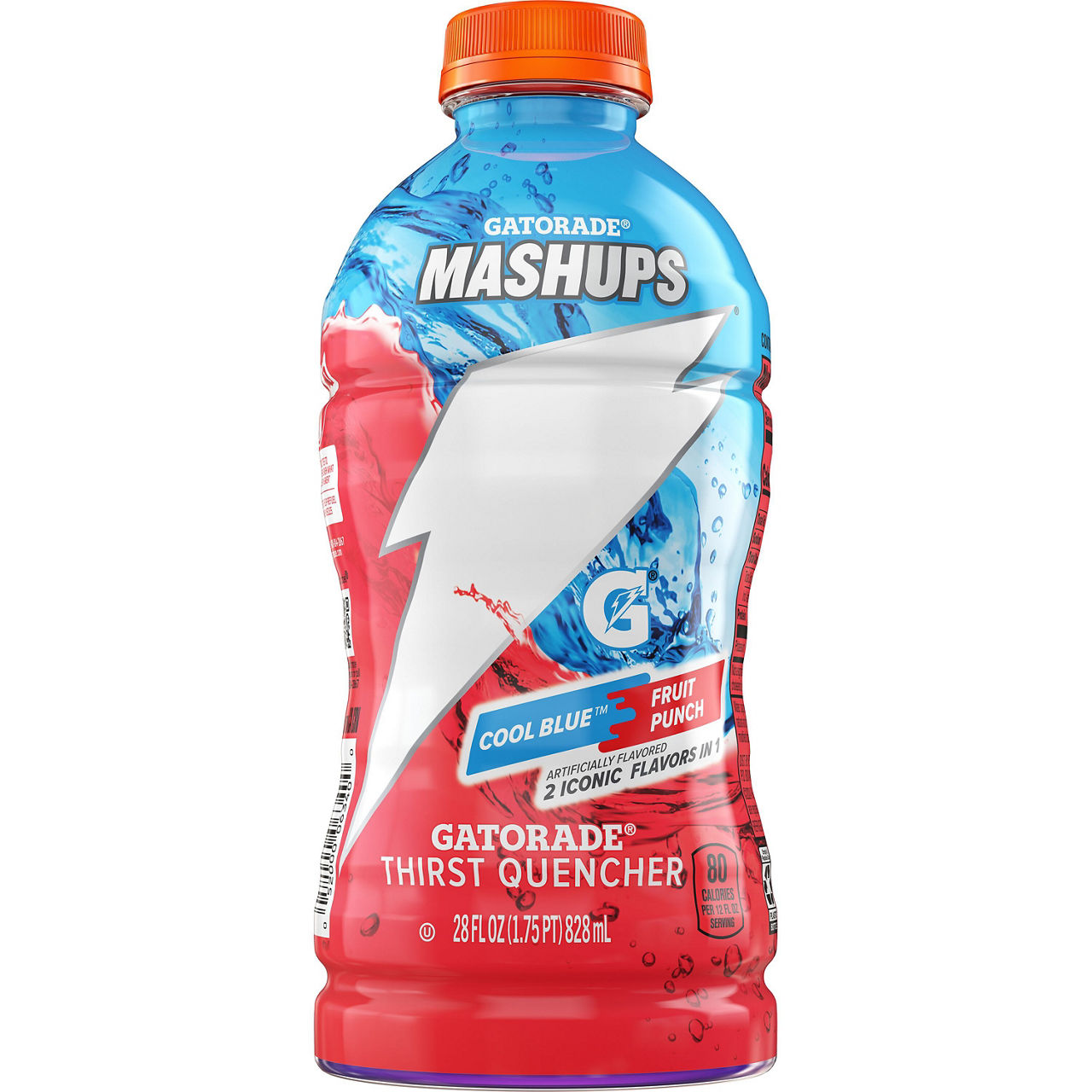 Gatorade Mashups Thirst Quencher Cool Blue Fruit Punch Artificially Flavored 28 Fl Oz