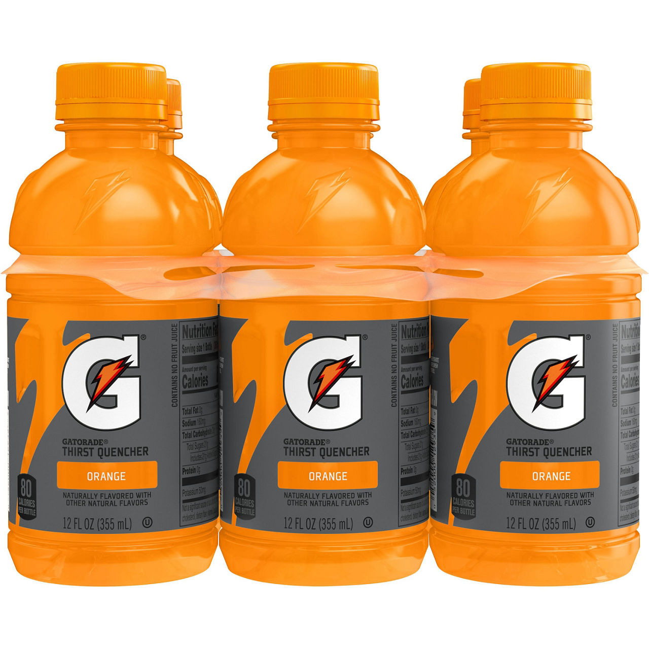 Gatorade Thirst Quencher Orange 12 Fl Oz 6 Count