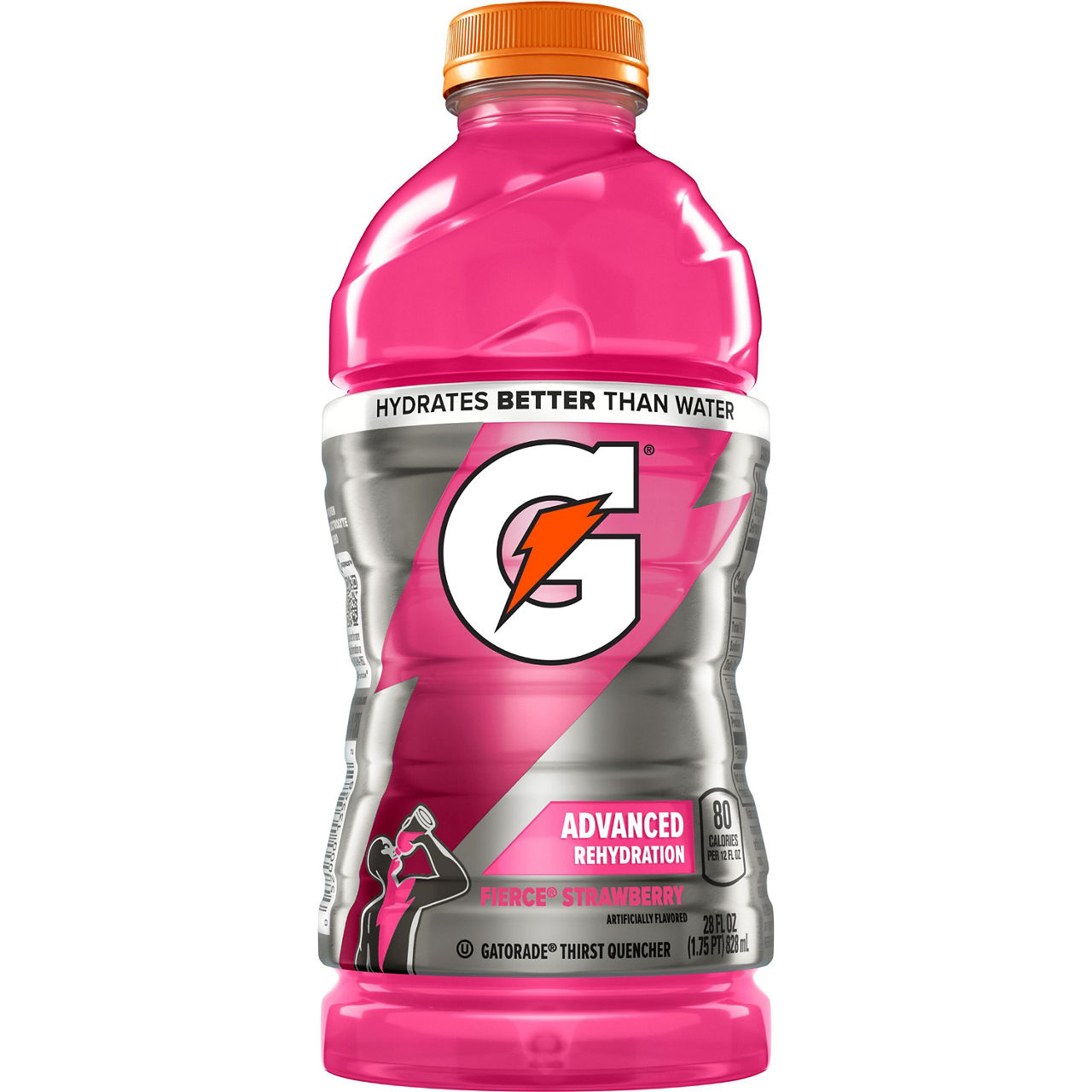 Gatorade Fierce Thirst Quencher Strawberry Artificially Flavored 28 Fl Oz