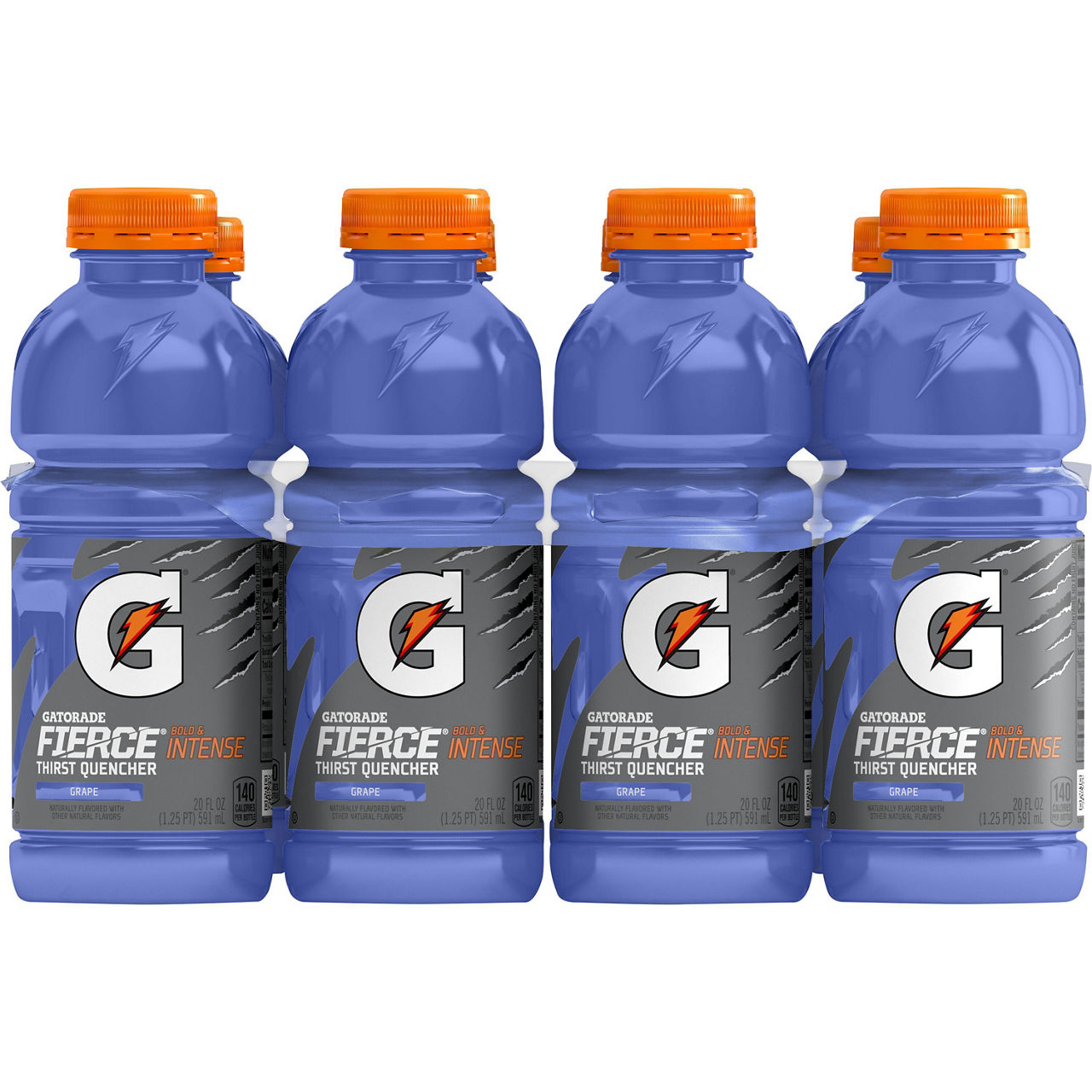 Gatorade Fierce Thirst Quencher Grape 20 Fl Oz, 8 Count