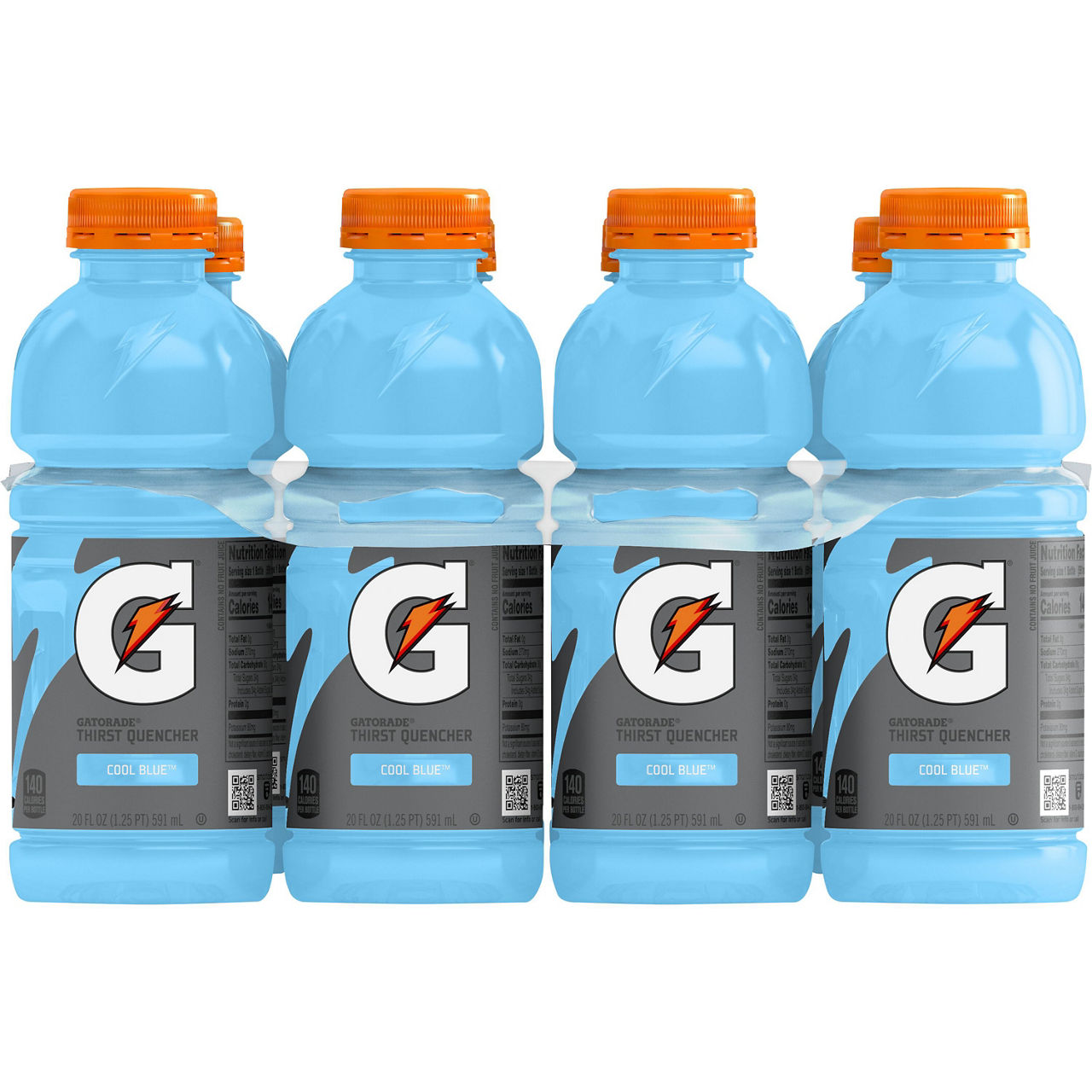 Gatorade Thirst Quencher Cool Blue 20 Fl Oz, 8 Count