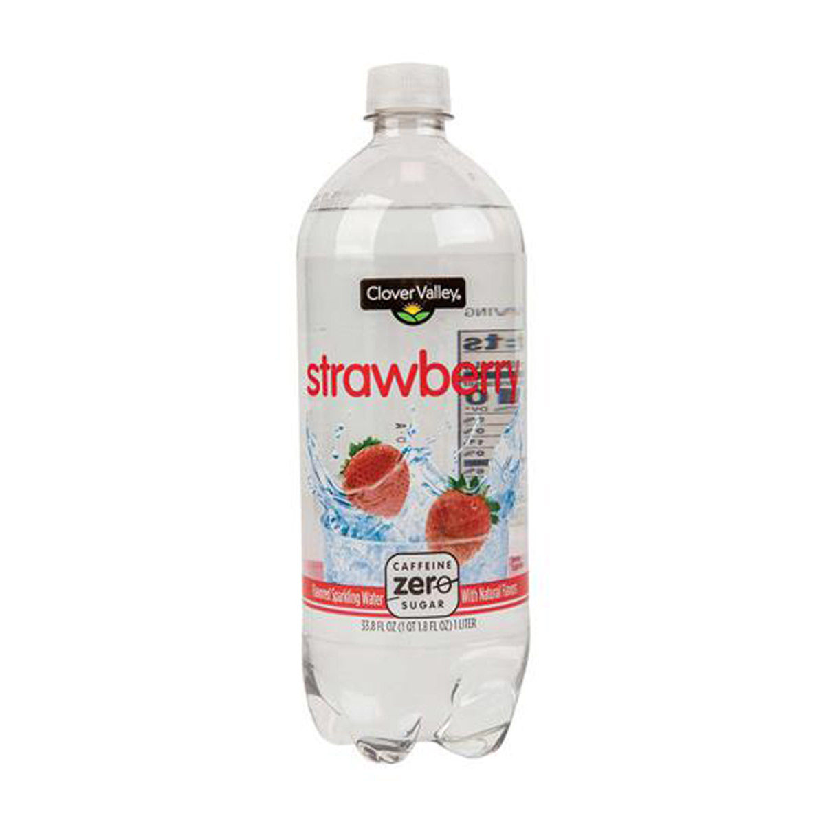 Clover Valley Strawberry Sparkling Water, 1 Liter
