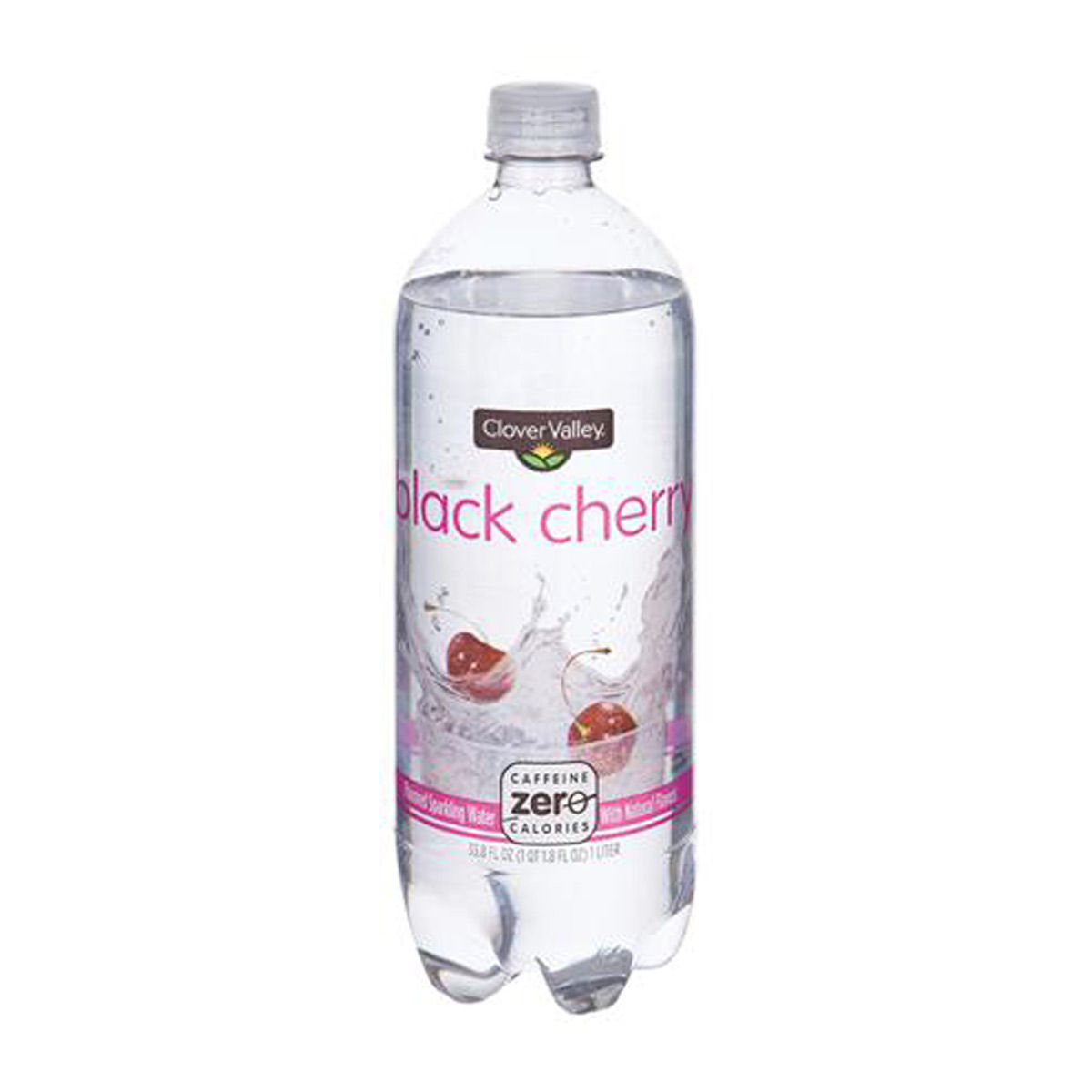 Clover Valley Black Cherry Sparkling Water, 1 Liter