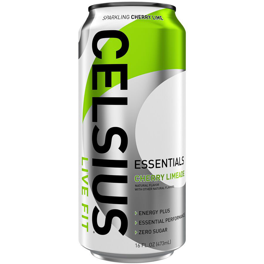 Celsius Live Fit Essentials Energy Drink Sparkling Cherry Limeade 16 Fl Oz