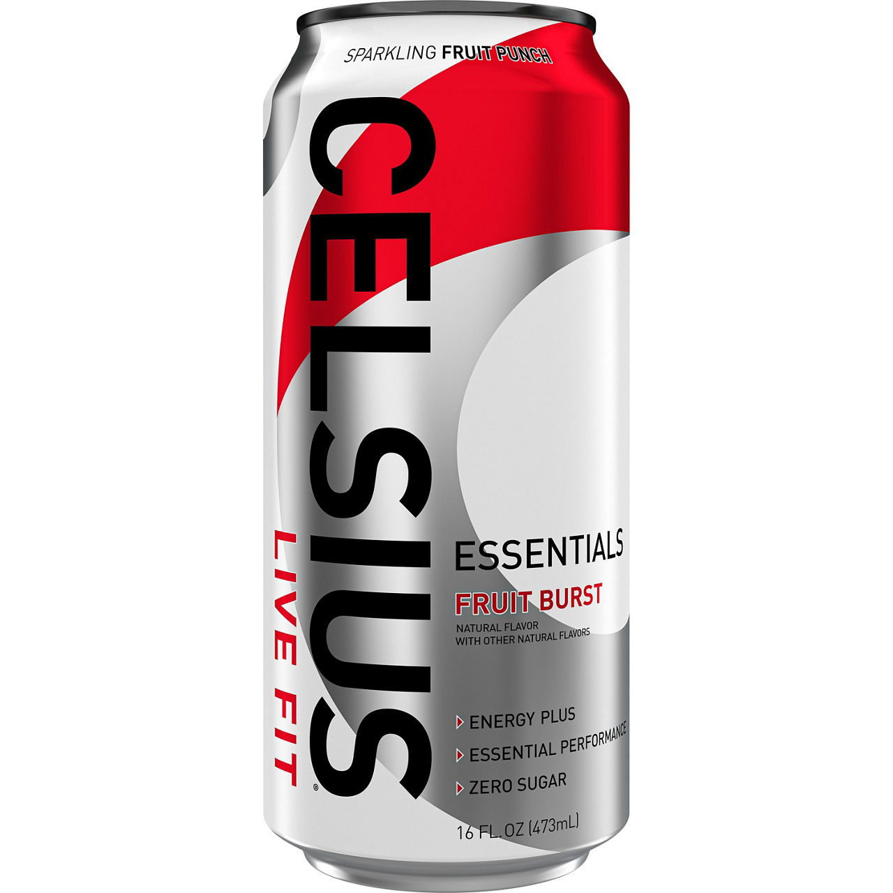 Celsius Live Fit Essentials Energy Drink Sparkling Fruit Burst 16 Fl Oz
